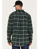 Image #4 - Hawx Men's Plaid Long Sleeve Button-Down Flannel Work Shirt, Green, hi-res