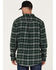 Image #4 - Hawx Men's Plaid Long Sleeve Button-Down Flannel Work Shirt , Green, hi-res