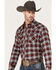 Image #2 - Wrangler Retro Men's Plaid Print Long Sleeve Snap Western Shirt, , hi-res