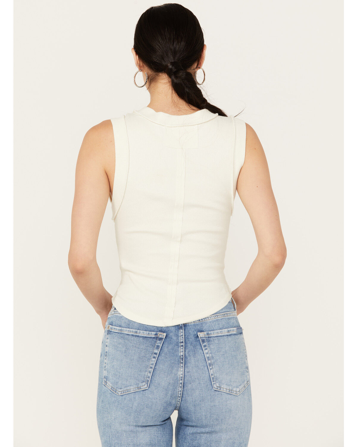 Image #4 - Free People Women's Kate Tee, White, hi-res
