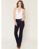 Image #1 - Levi's Women's Darkest Sky Wash Classic Mid Rise Bootcut Stretch Denim Jeans, Dark Wash, hi-res