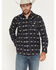 Image #1 - Moonshine Spirit&reg; Men's Indian Wells Southwestern Print Long Sleeve Snap Western Shirt, Navy, hi-res