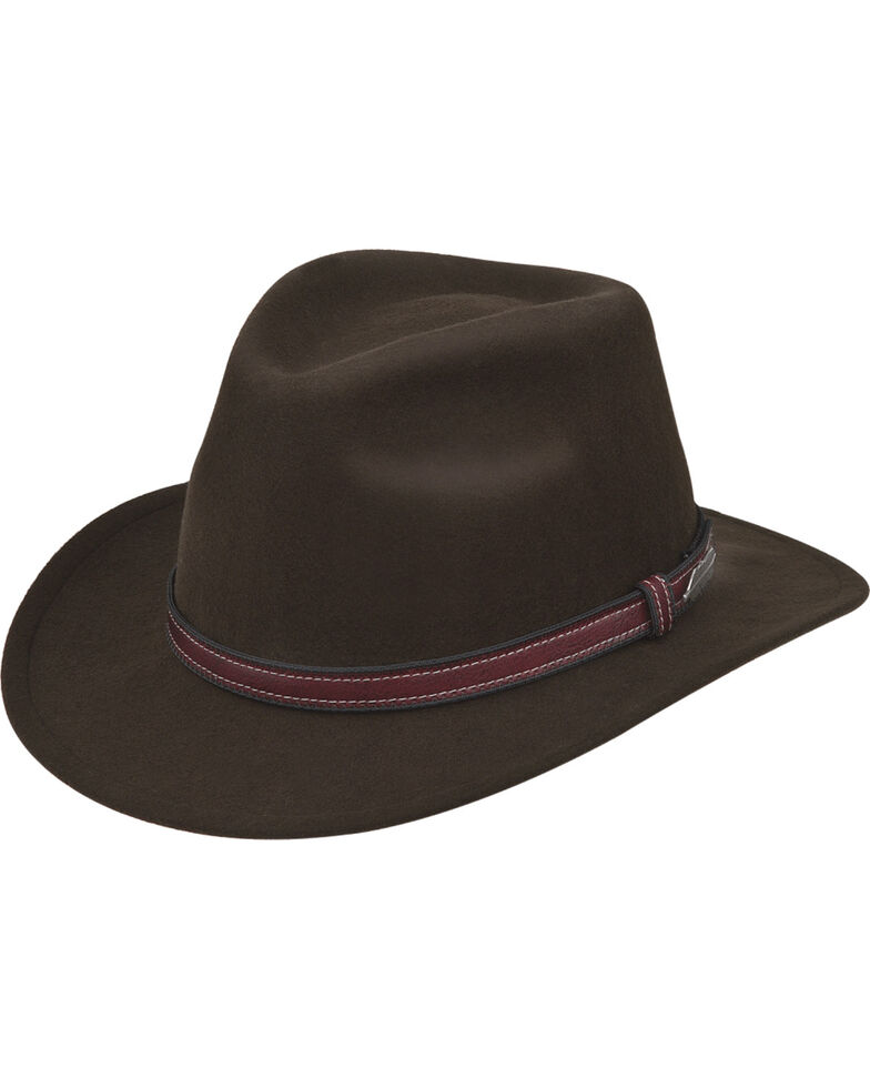 Black Creek Men's Wool Dimensional Brim Hat , Olive, hi-res
