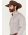 Image #2 - Cinch Men's Striped Long Sleeve Button-Down Western Shirt, White, hi-res