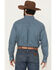 Image #4 - Cinch Men's Geo Print Long Sleeve Button-Down Stretch Western Shirt, Blue, hi-res
