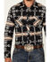 Image #3 - Rock & Roll Denim Men's Southwestern Print Long Sleeve Snap Stretch Western Shirt, Black, hi-res