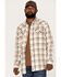 Image #1 - Cody James Men's Snow Fall Small Plaid Snap Western Flannel Shirt , , hi-res