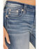 Image #4 - Miss Me Women's Light Wash Mid Rise Butterfly Pocket Bootcut Stretch Denim Jeans, Light Wash, hi-res
