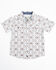 Image #1 - Cody James Toddler Boys' High Plains Southwestern Print Short Sleeve Snap Western Shirt, Light Blue, hi-res