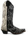 Image #2 - Twisted X Women's Steppin' Out Western Boots - Snip Toe, Black/white, hi-res
