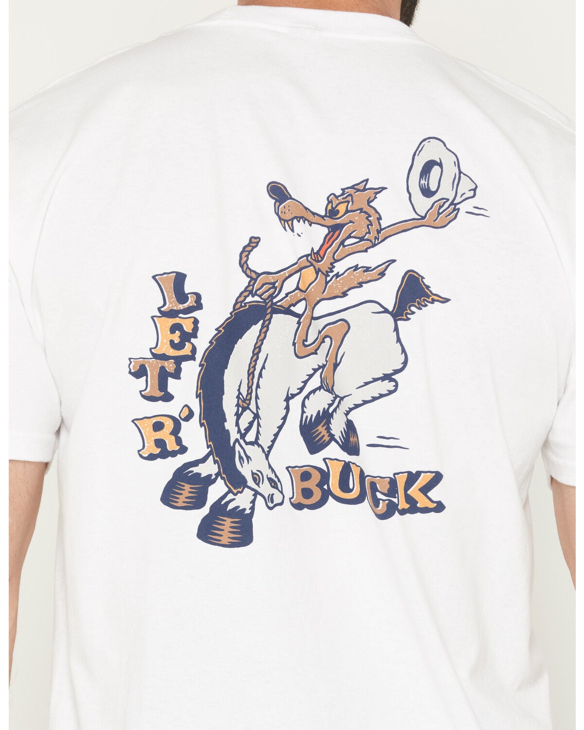 Image #4 - Brixton Men's Buck Club Short Sleeve Graphic T-Shirt, White, hi-res
