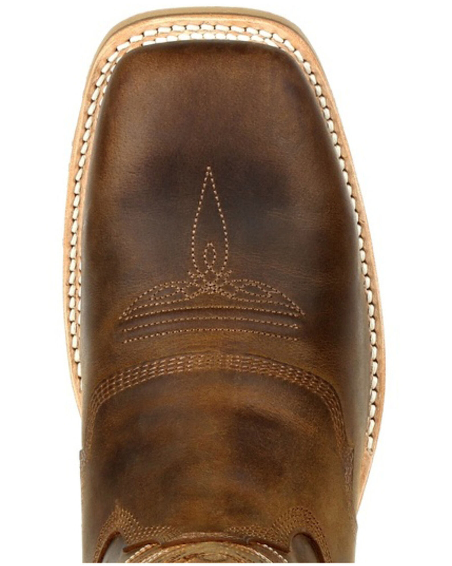 Image #6 - Durango Men's Maverick Pro Western Work Boots - Steel Toe, Tan, hi-res