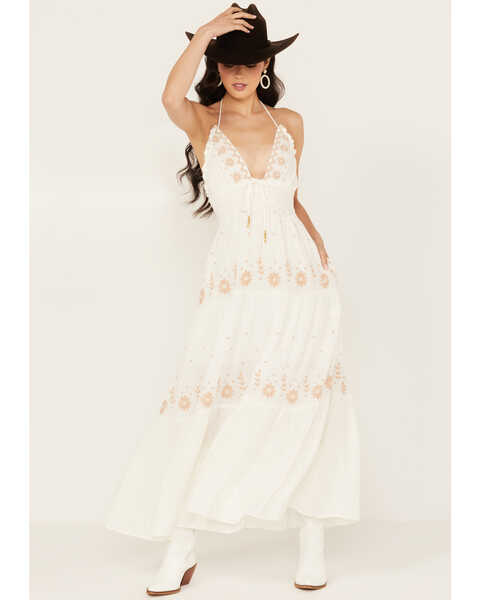 Free People Women's Real Love Maxi Dress, Ivory, hi-res