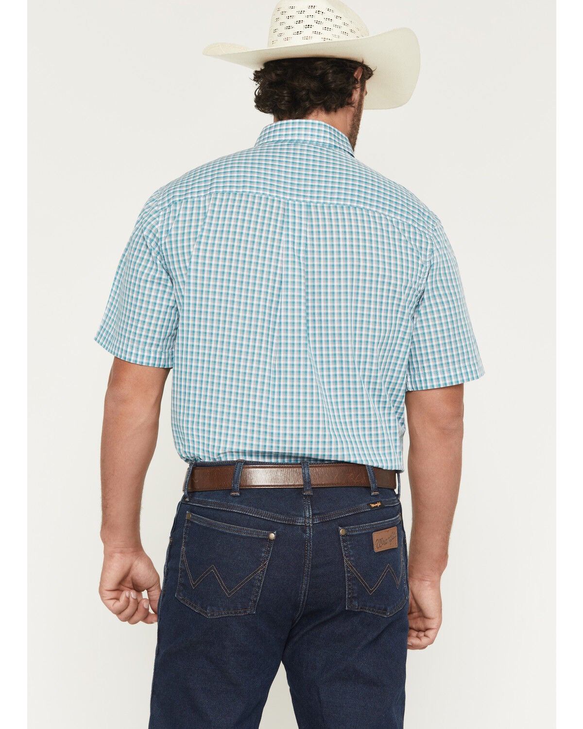 Image #4 - Wrangler Riata Men's Assorted Plaid Print Short Sleeve Button-Down Western Shirt - Big, Multi, hi-res