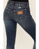 Image #4 - Wrangler Women's Dark Wash Howdy Honey Low Rise Skinny Stretch Denim Jeans, Dark Wash, hi-res
