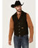 Image #1 - Powder River Outfitters Men's Wool Button-Down Vest, Dark Brown, hi-res