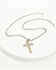 Image #2 - Cody James Men's Two-Tone Textured Cross Necklace, Silver, hi-res