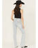 Image #3 - Shyanne Women's Celeste High Rise Bootcut Stretch Denim Jeans, Light Wash, hi-res