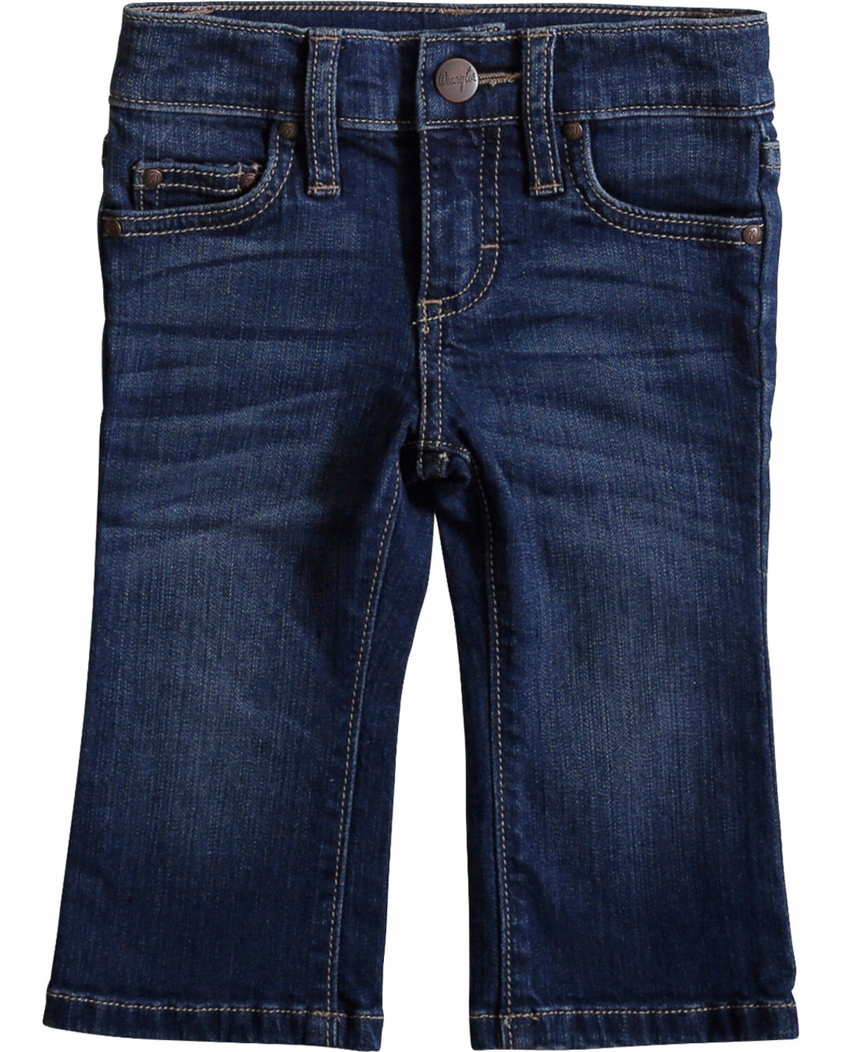 Image #2 - Wrangler Toddler Girls' Western 5 Pocket Skinny Jeans, Blue, hi-res