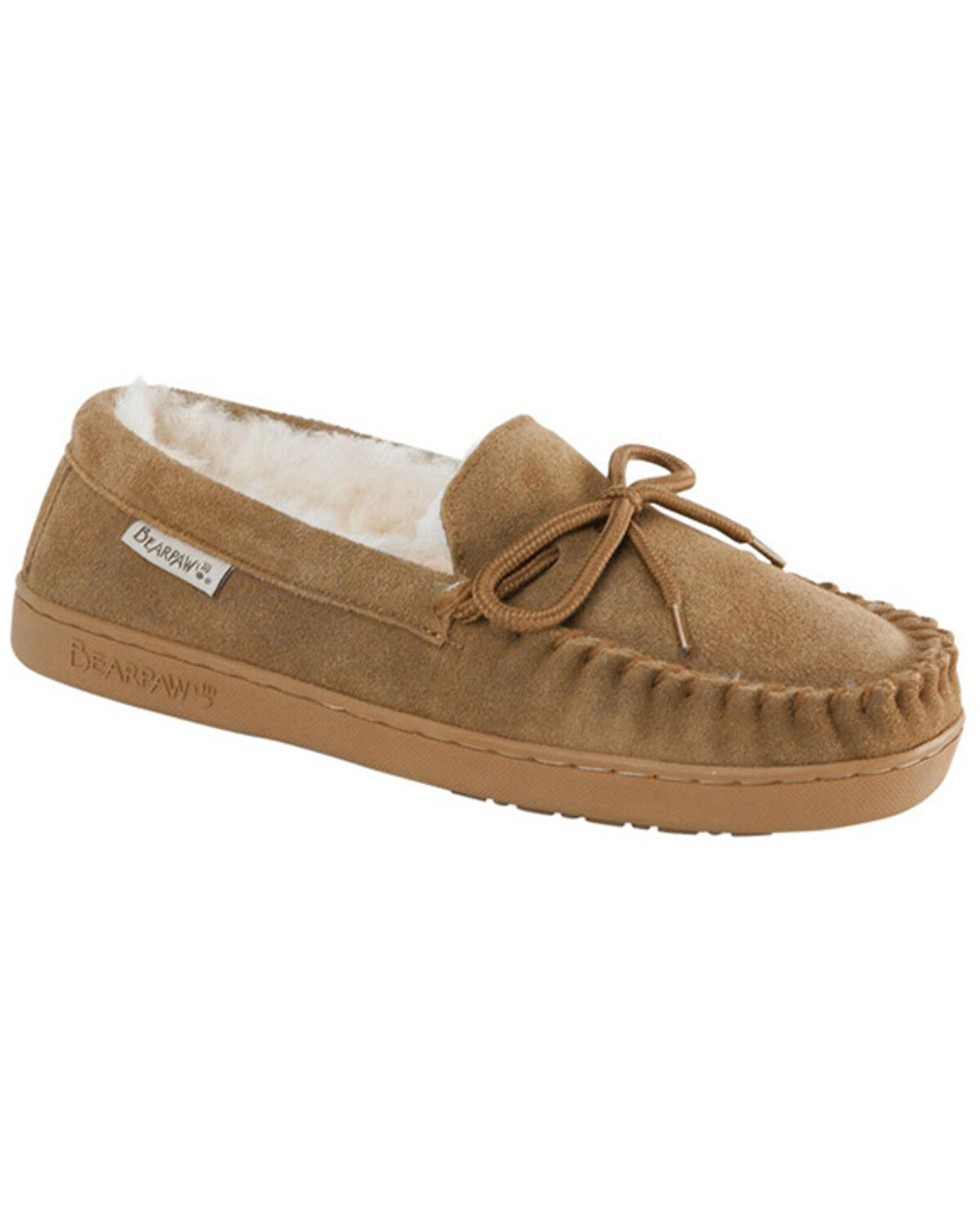Image #1 - Bearpaw Men's Moc II Slip-On Moccasins, Brown, hi-res