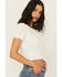 Image #2 - Cleo + Wolf Women's Eyelet Smocked Short Sleeve Crop Top, Ivory, hi-res