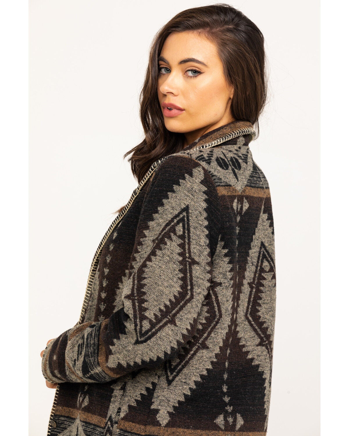 Image #5 - Outback Trading Co. Women's Brown Aztec Moree Jacket, Brown, hi-res