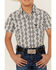 Image #3 - Cowboy Hardware Boys' Southwestern Print Short Sleeve Snap Western Shirt, , hi-res