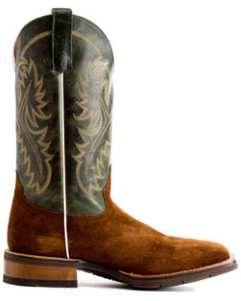 HorsePower Boys' Emerald Western Boots - Square Toe, Brown, hi-res