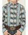 Image #2 - Wrangler Boys' Checotah Southwestern Print Long Sleeve Snap Western Shirt, Grey, hi-res