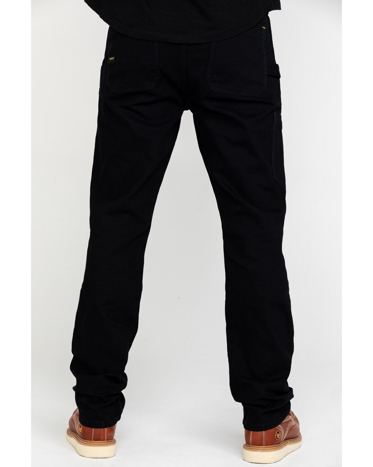 Ariat Men's Rebar M4 Made Tough Durastretch Double Front Straight Work Pants, Black, hi-res