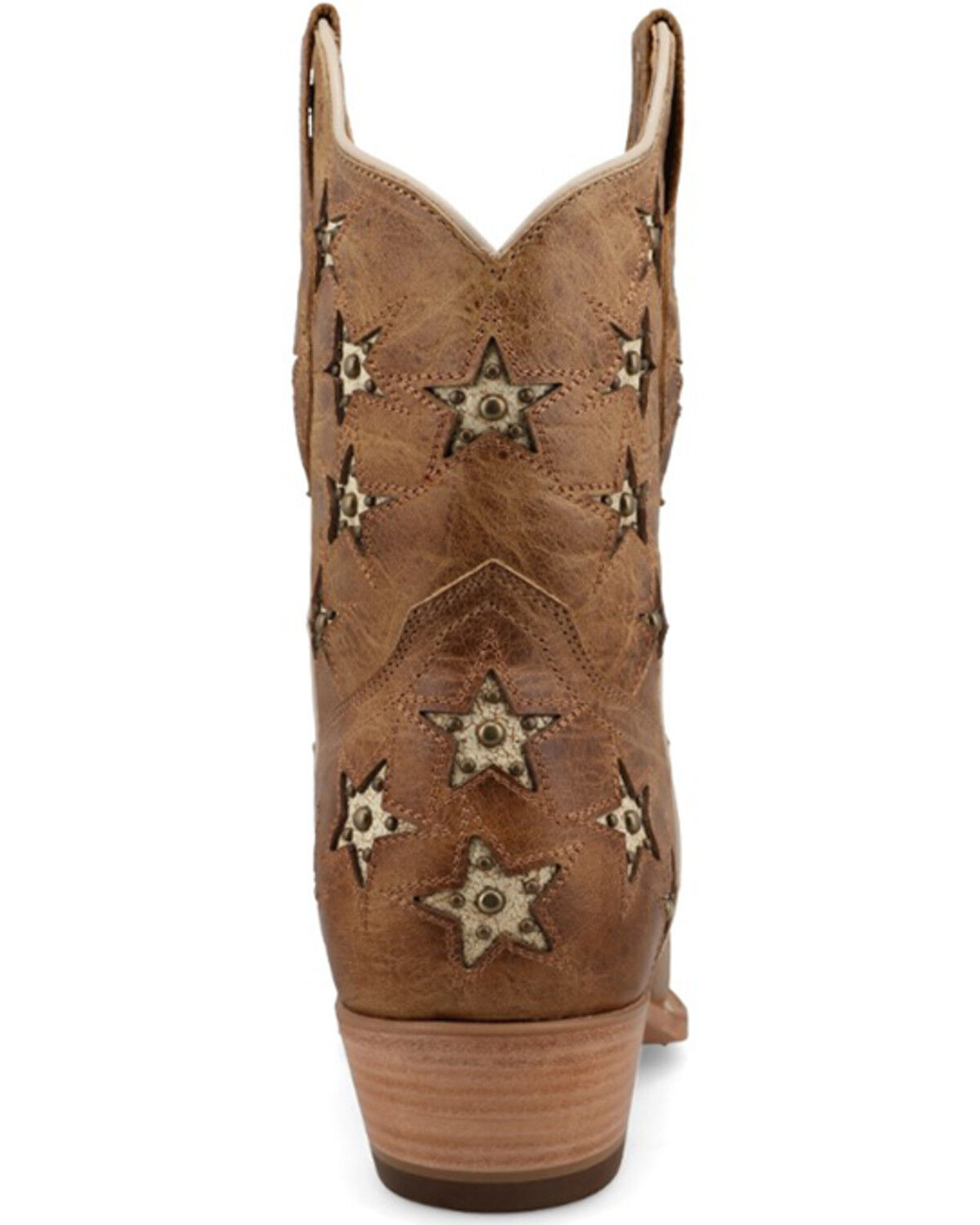 Image #5 - Black Star Women's Marfa Shortie Western Boots - Snip Toe, Caramel, hi-res