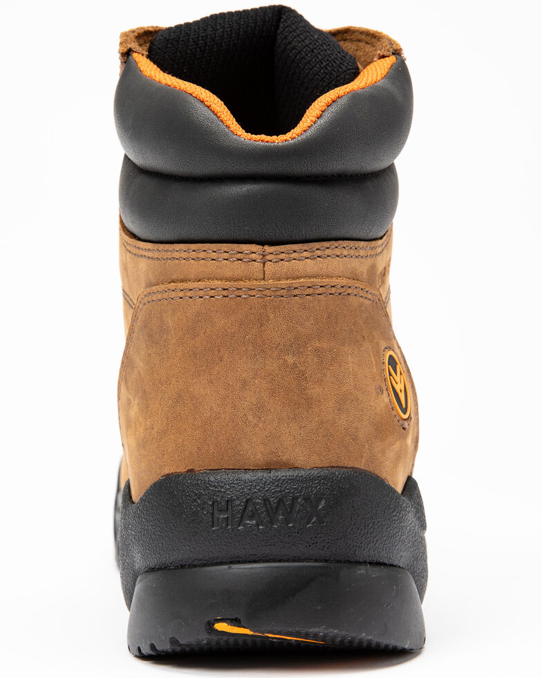 Hawx Men's Enforcer Lace-Up Work Boots - Composite Toe, Brown, hi-res