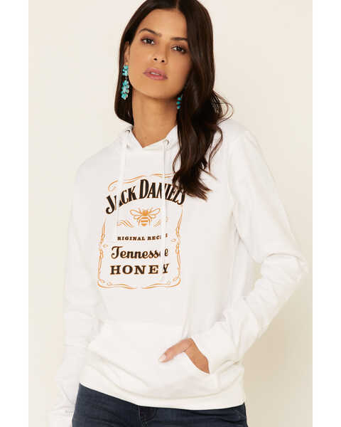Jack Daniel's Women's Tennessee Honey Hoodie, White, hi-res