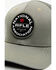 Image #2 - NRA Men's Gray Rubber Patch Snapback Baseball Cap, Grey, hi-res