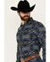 Image #2 - Pendleton Men's Marshall Printed Long Sleeve Button-Down Shirt, Blue, hi-res
