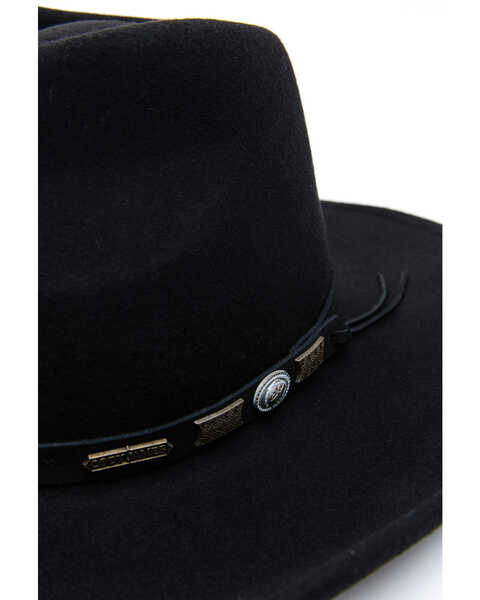 Image #2 - Cody James Men's Felt Western Fashion Hat, Black, hi-res