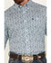 Image #3 - George Strait by Wrangler Men's Paisley Print Long Sleeve Button-Down Western Shirt, Aqua, hi-res