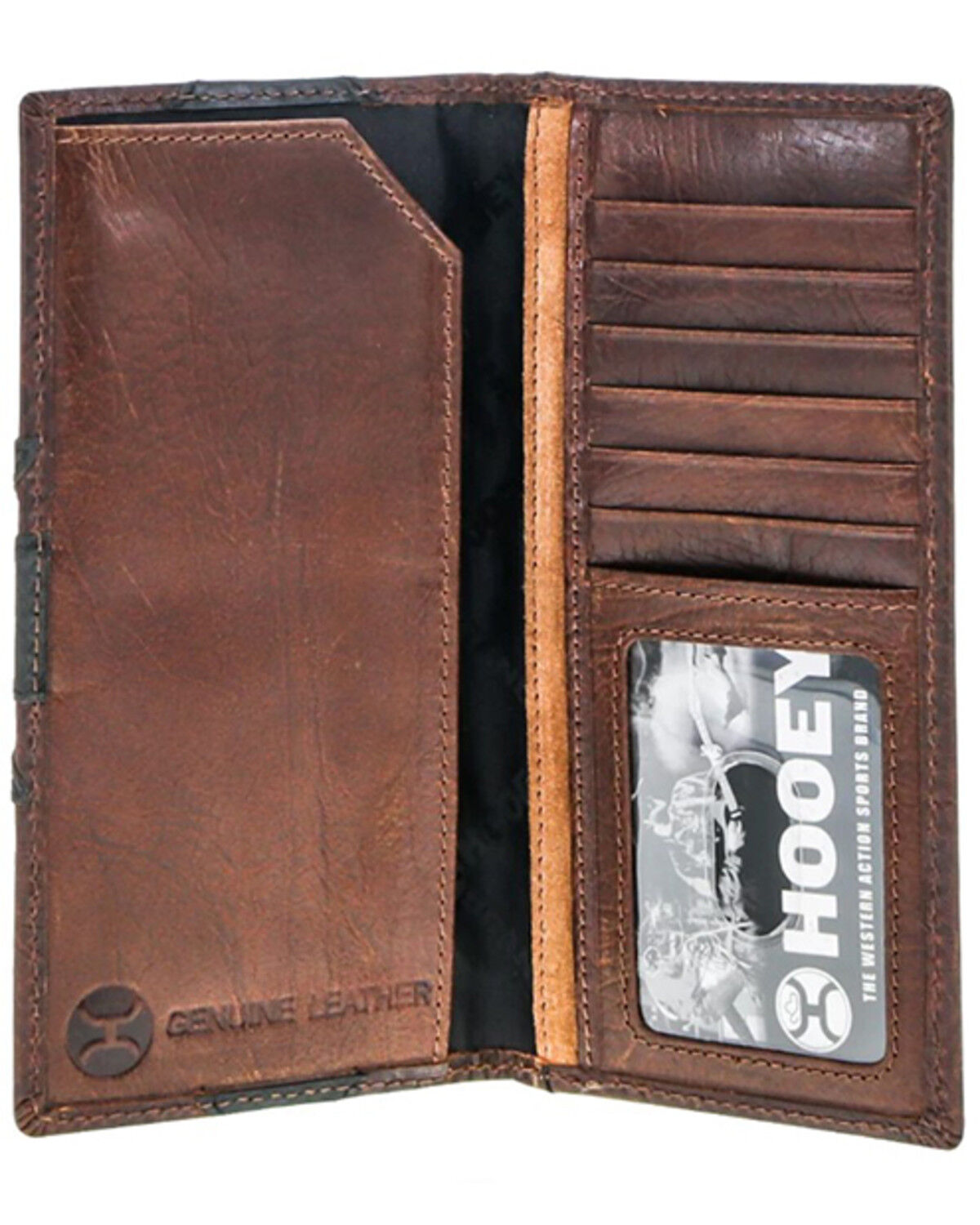 Image #3 - Hooey Men's Kai Patchwork Rodeo Wallet, Brown, hi-res