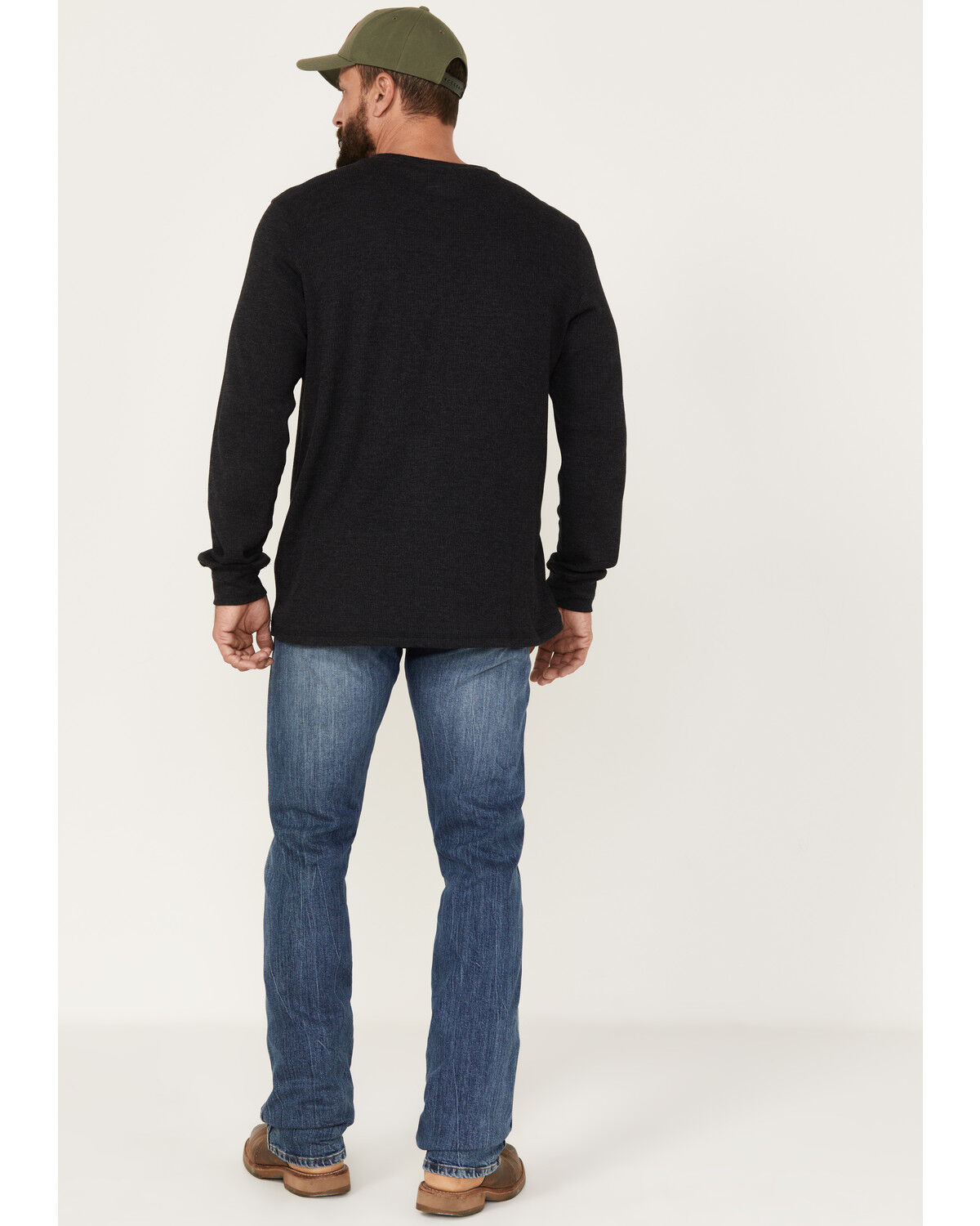 Image #3 - Wrangler Men's 88MWZ Retro Sawdust Medium Wash Slim Straight Denim Jeans - Tall, Dark Medium Wash, hi-res