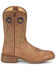 Image #2 - Justin Men's Pickett Western Boots - Broad Square Toe, Tan, hi-res