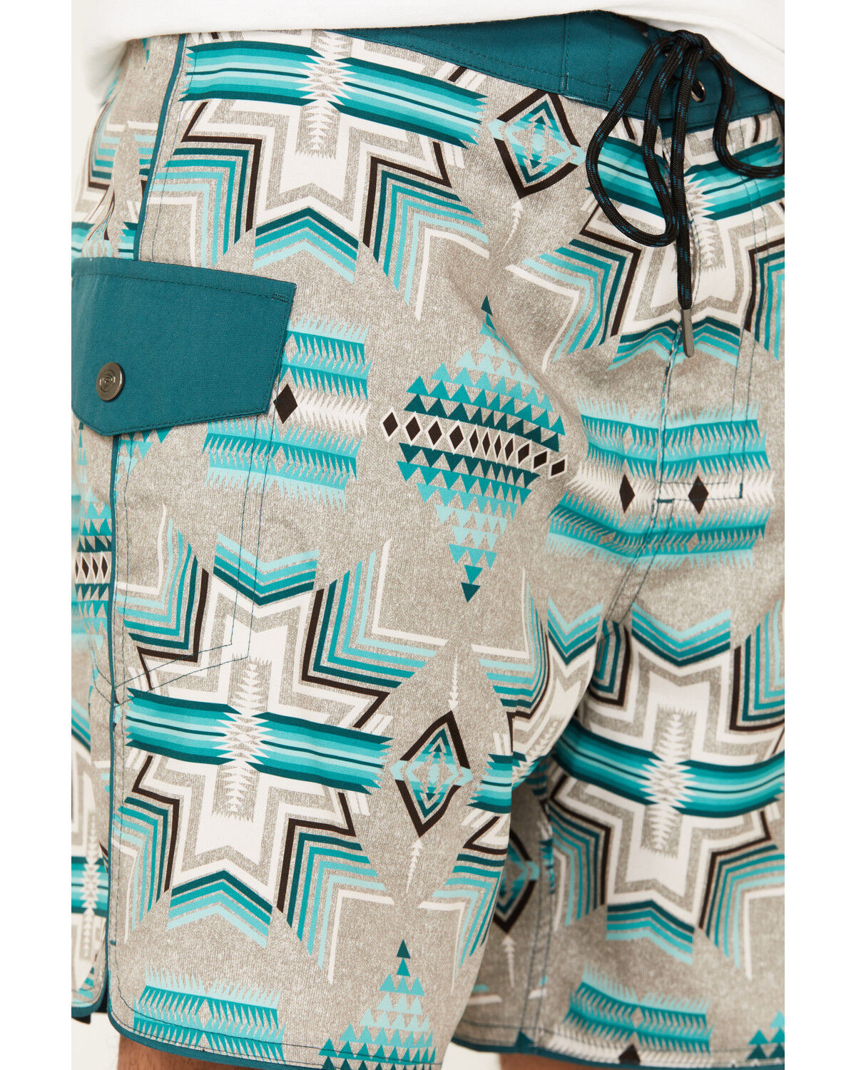 Image #2 - Rock & Roll Denim Men's Southwestern Print Stretch Board Shorts, Multi, hi-res