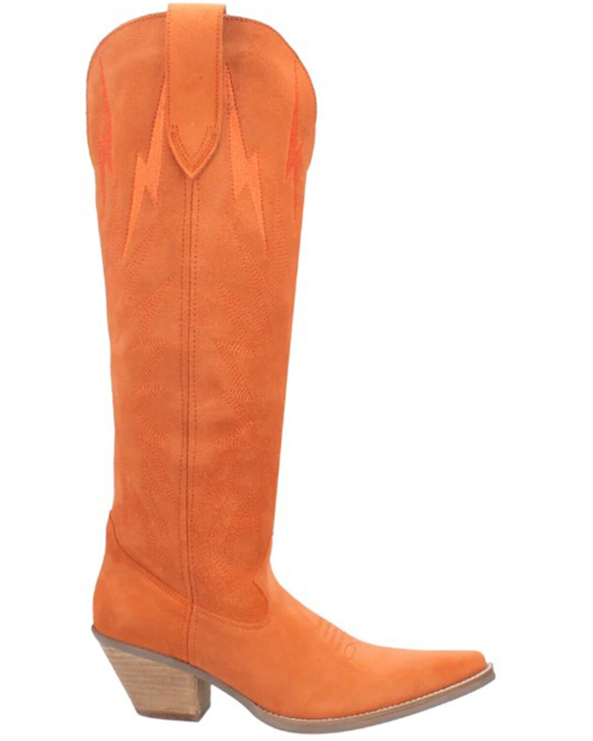 Image #2 - Dingo Women's Thunder Road Western Boots - Snip Toe, Orange, hi-res