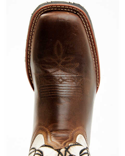 Image #6 - Laredo Men's Ripley Western Performance Boots - Broad Square Toe, Brown, hi-res