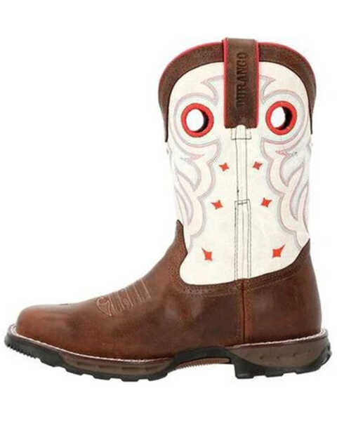 Image #3 - Durango Women's Maverick Waterproof Western Work Boots - Steel Toe, Brown, hi-res