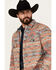 Image #2 - Cody James Men's Spokane Southwestern Print Sherpa Shacket , , hi-res