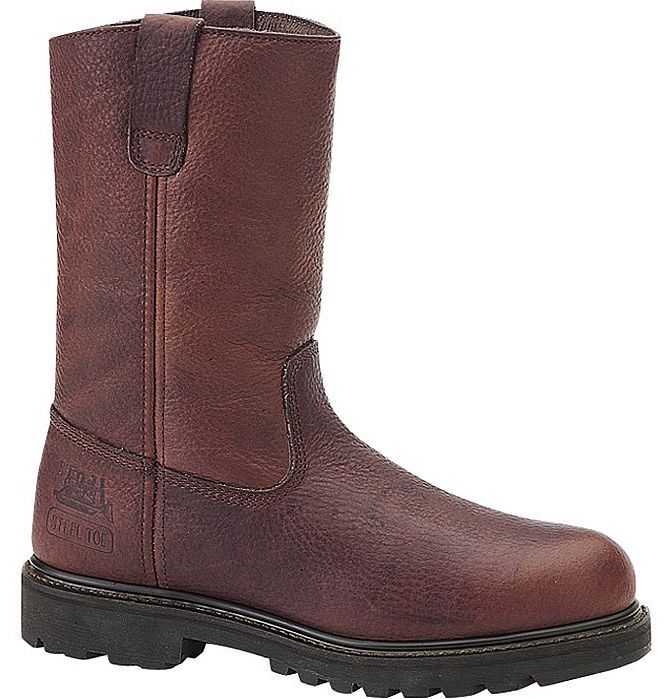 CAT Men's Colt Pull On Work Boots - Steel Toe, Earth, hi-res