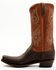 Image #3 - Lucchese Men's Exotic Shark Cowhide Western Boots - Square Toe , Brown, hi-res