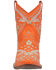 Image #4 - Dingo Women's Primrose Embroidered Floral Western Booties - Snip Toe, Orange, hi-res