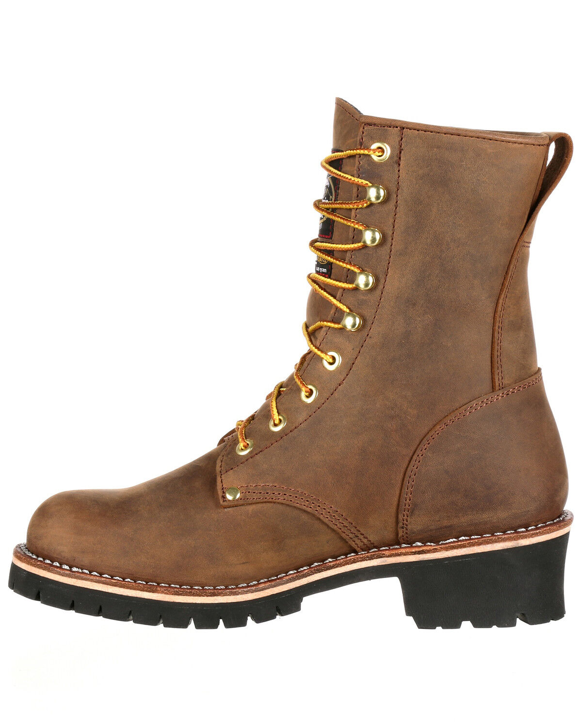 Image #3 - Georgia Boot Men's Waterproof Insulated Logger Work Boots - Steel Toe, Brown, hi-res