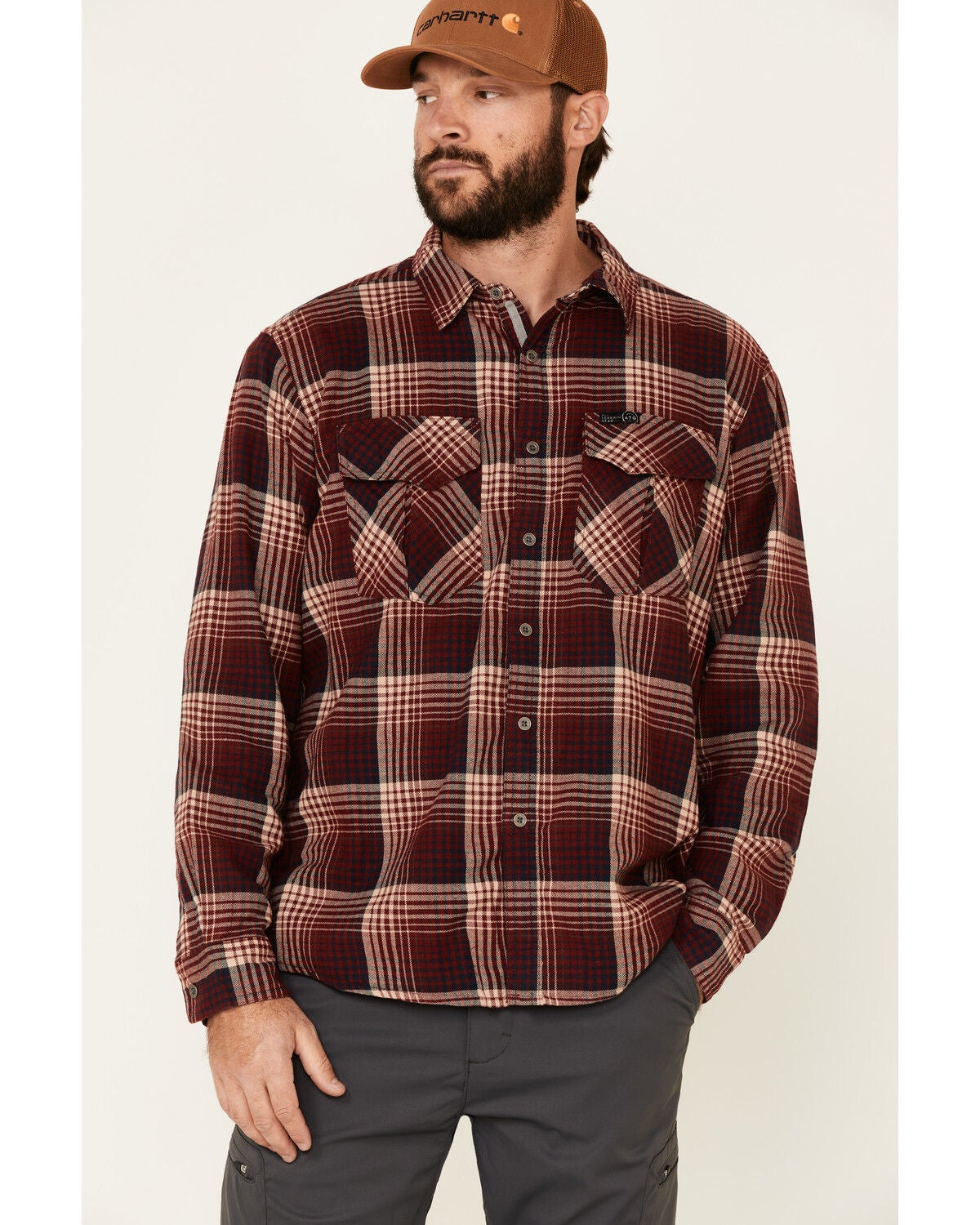 plaid thermal shirt